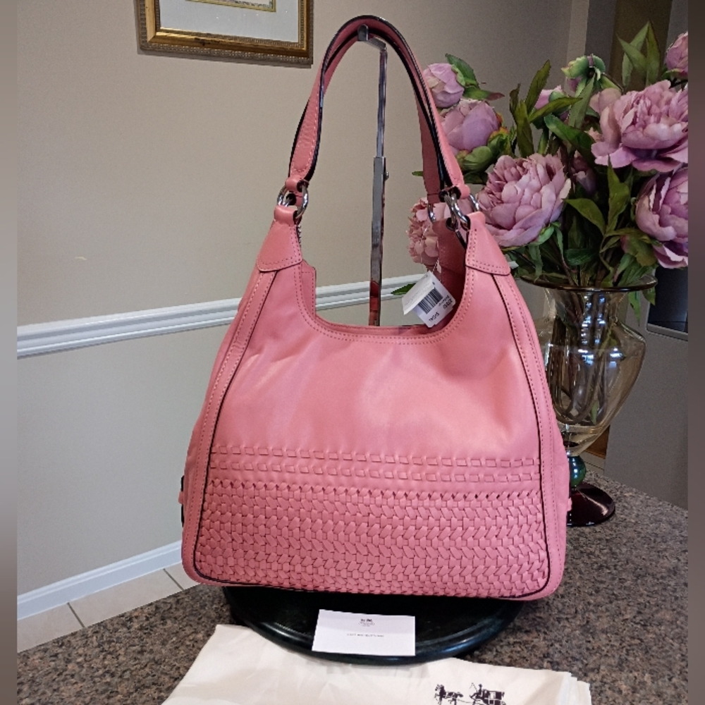 NWT Coach Maggie Madison Woven Leather Bag - Picture 6 of 16